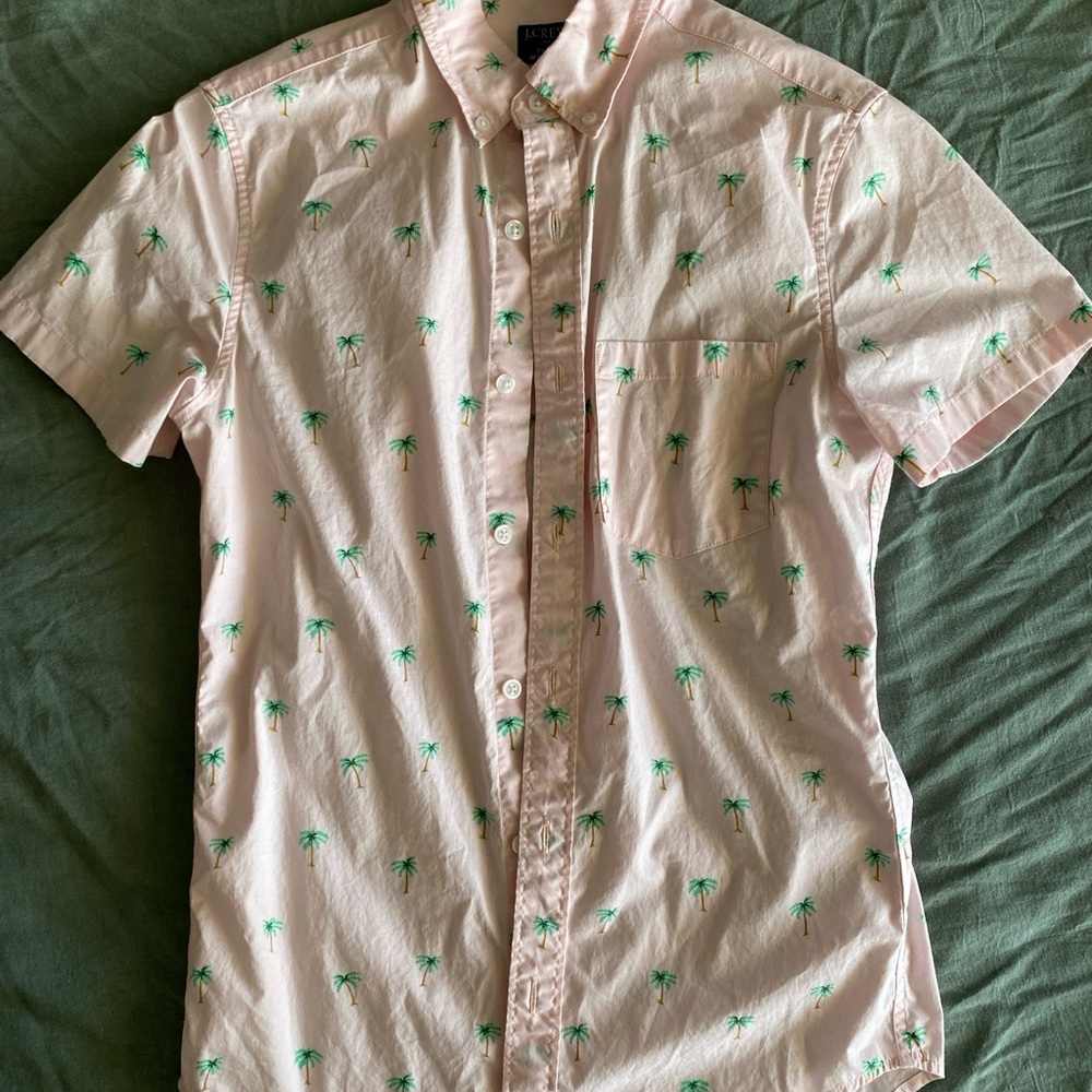 Mens J.Crew Flex short sleeve button up